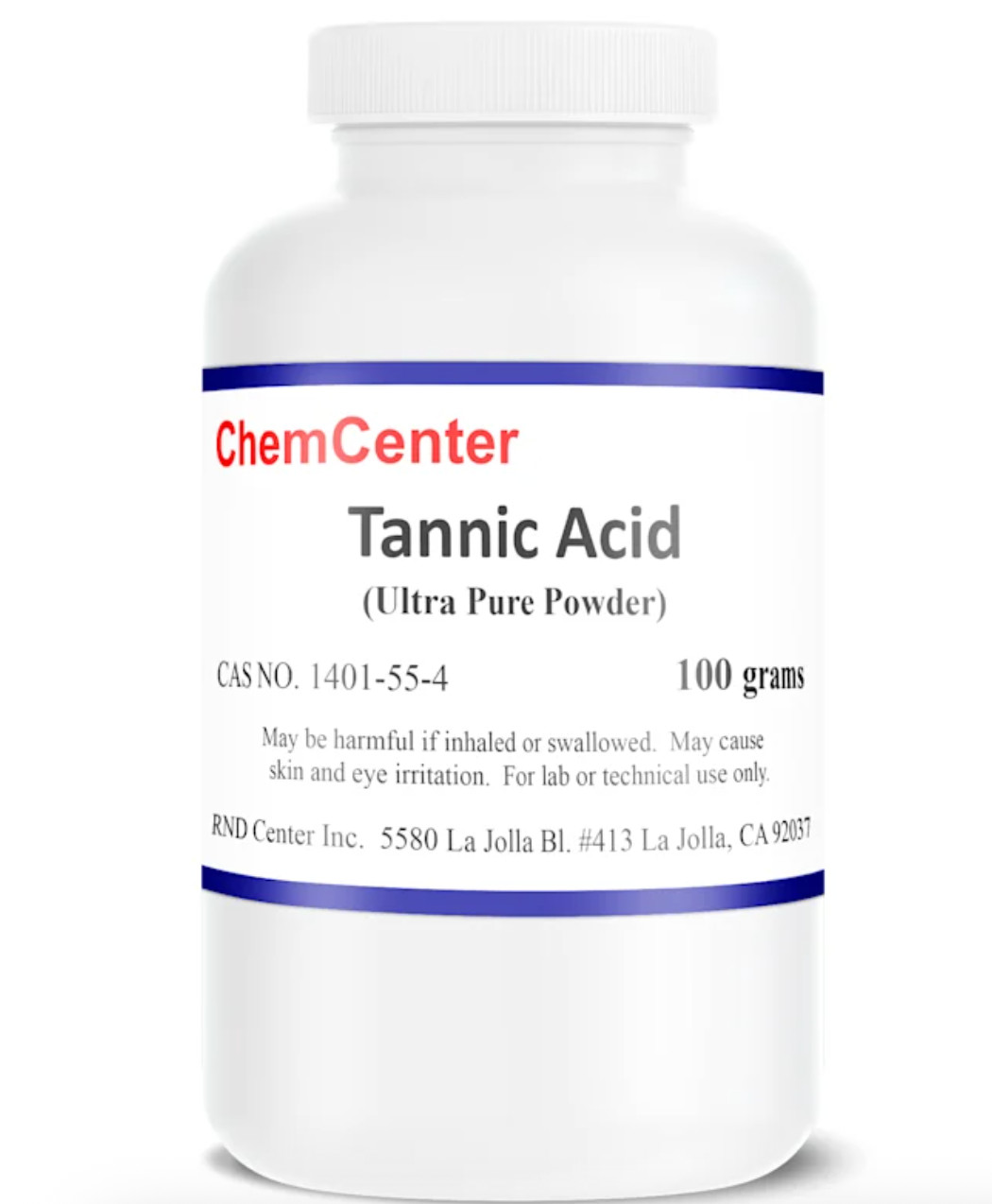 Tannic Acid, Ultra Pure, Powder, 99.9% ,  100 grams