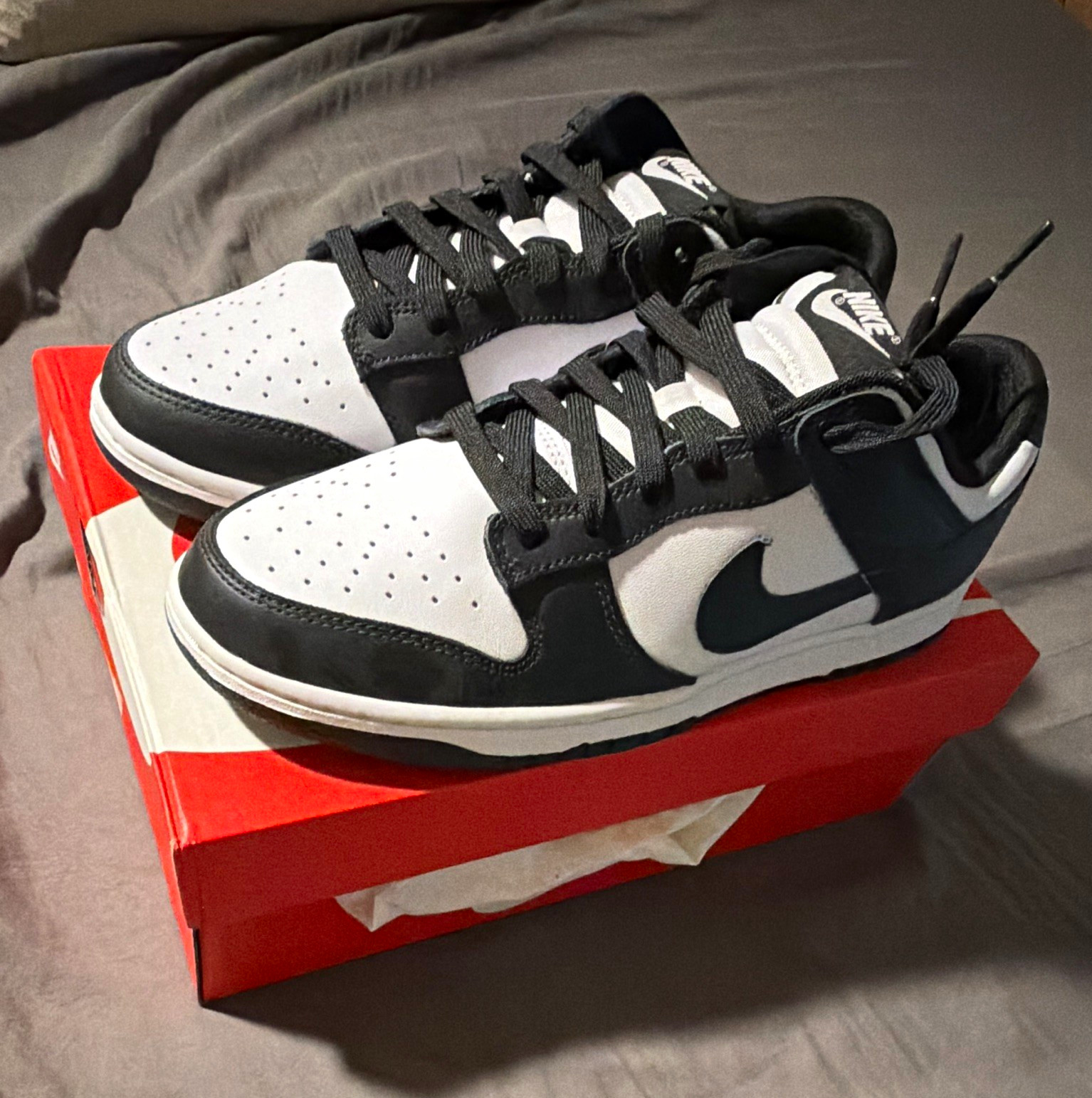 Nike Dunk Low Retro Black White Low Top Men\'s 10.5 100% Authentic Ship Tmr 🔥