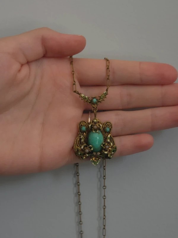 Vintage art deco Czech necklace Vintage art deco Czech necklace
