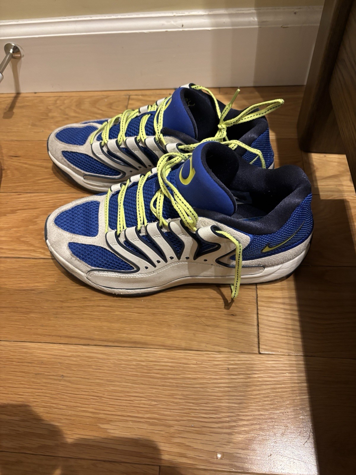 Nike KD 18 Royal Blue Neon Green White Basketball Shoes Size 9.5