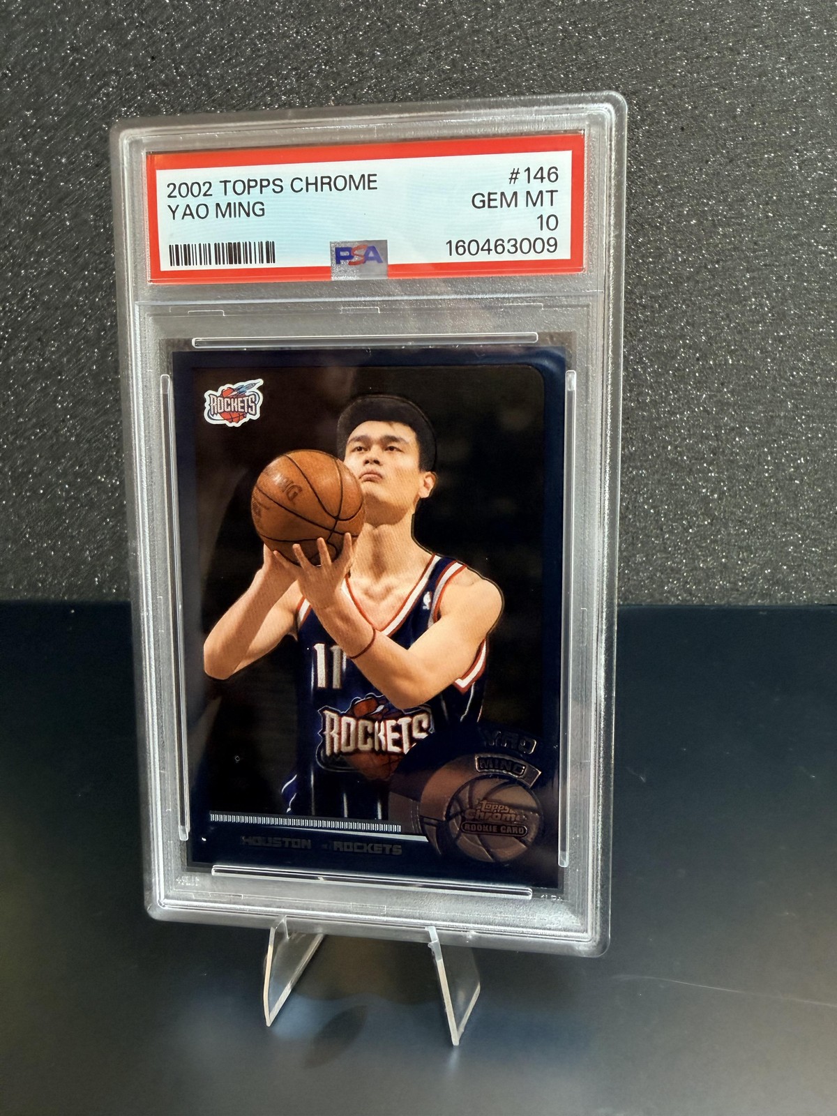 🔥 Yao Ming Rookie PSA 10 GEM MINT 2002/03 Topps Chrome #146a