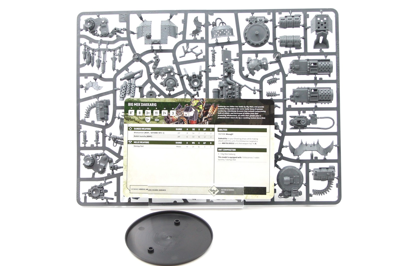 Warhammer 40k Orks: Big Mek Dakkarig (11th Ed., On Sprue)