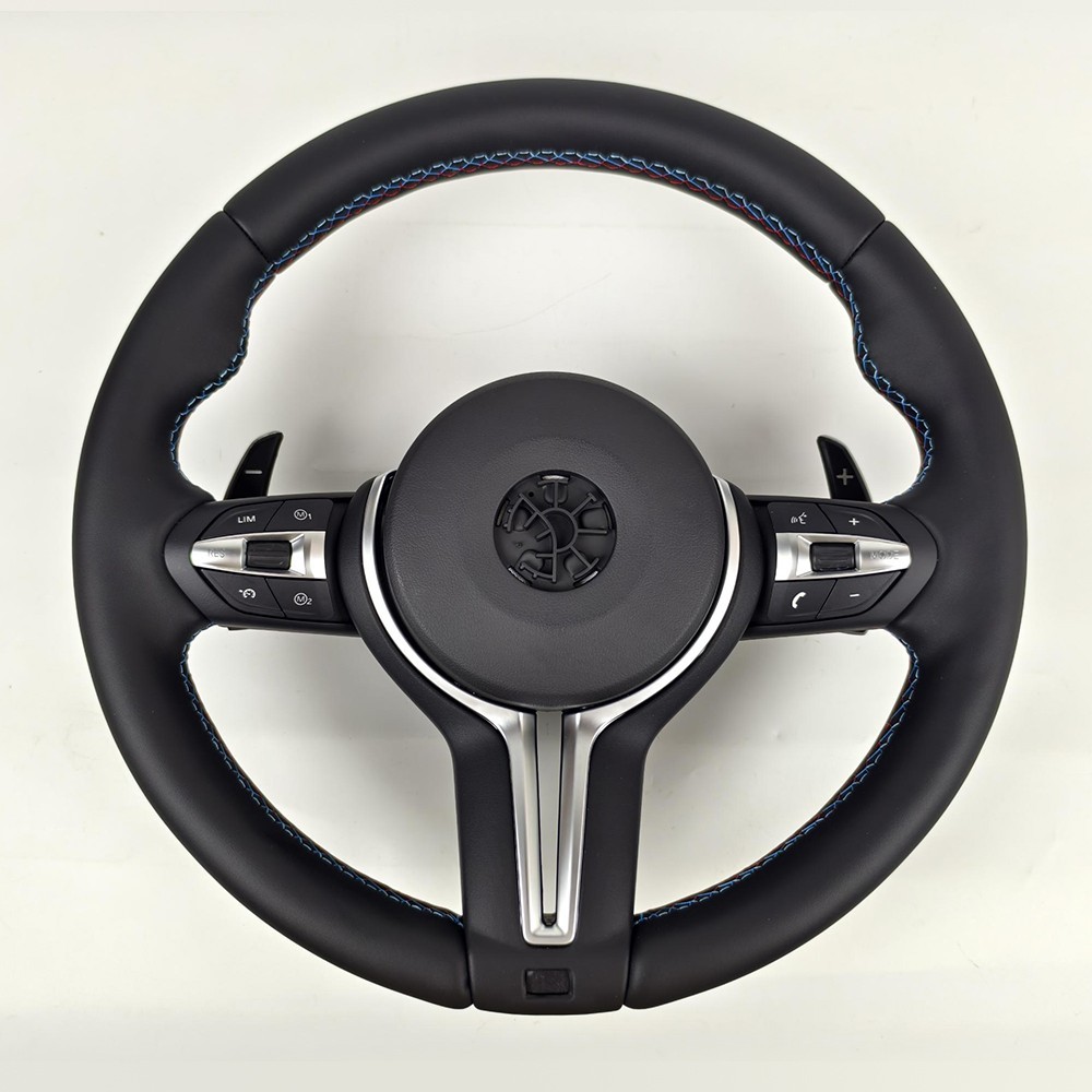 For BMW 5/6/7 Series F10 F07 F01 F06 F12 F91 F92 M5 Full Leather Steering Wheel