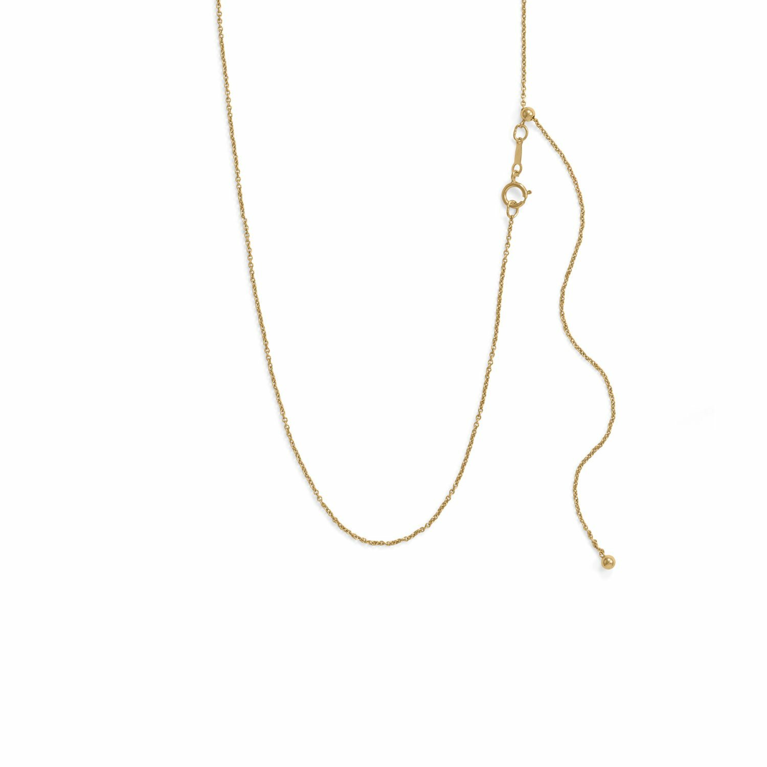 Adjustable 14/20 Gold-Filled Cable Chain Adjustable 14/20 Gold-Filled Cable Chain