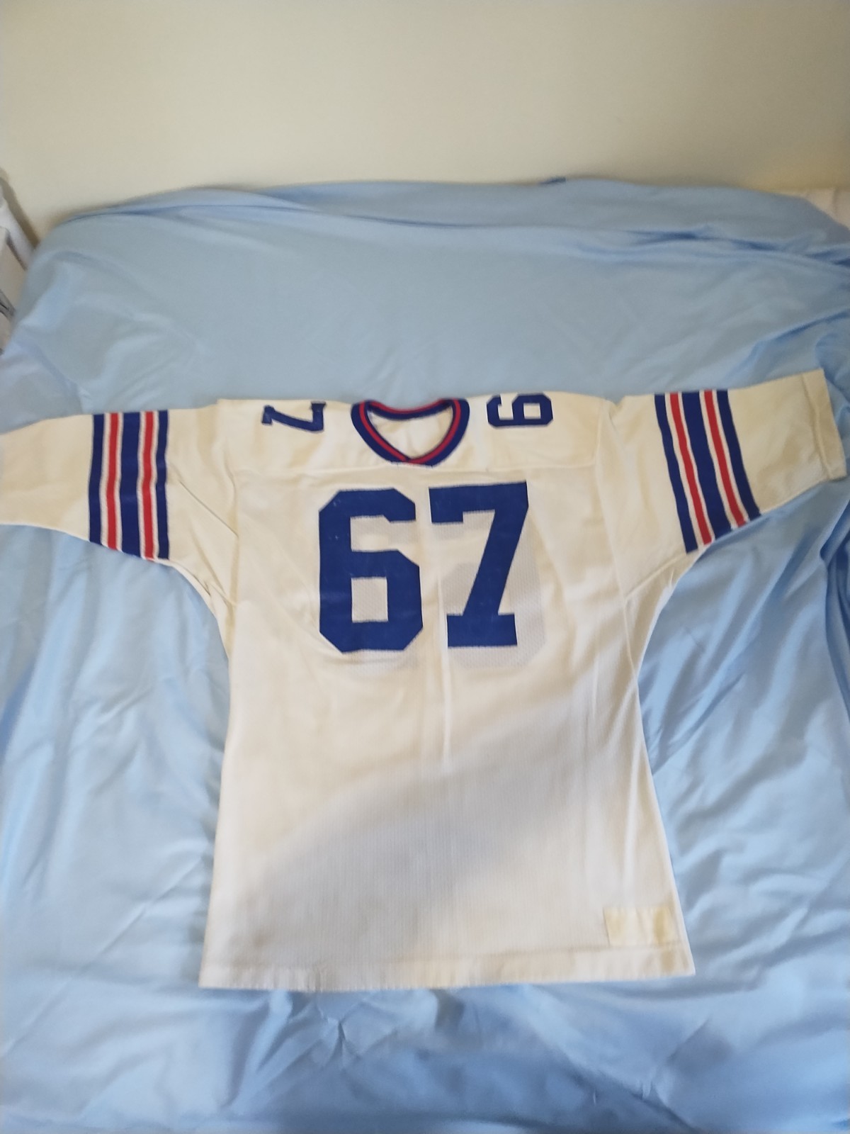 Vintage 1960s-70's Football Jersey Russell #67 Made in USA Alliance Aviators OH