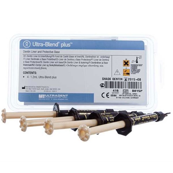 Ultradent 416 Ultra-Blend Plus Dentin Liner Base Dentin Syringes 1.2mL 4/Pk