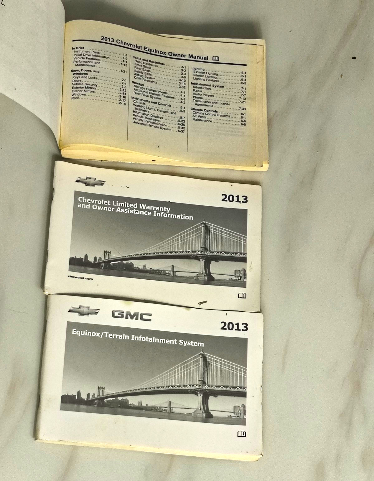 2013 Chevrolet Equinox OEM Owners Manual NO CASE