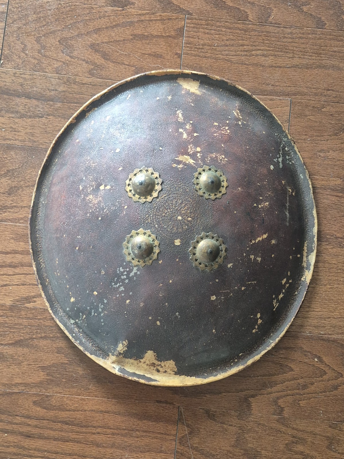 authentic Indian/India hide Dhal shield antique 19th c 1800s rajput warrior authentic Indian/India hide Dhal shield antique 19th c 1800s rajput warrior