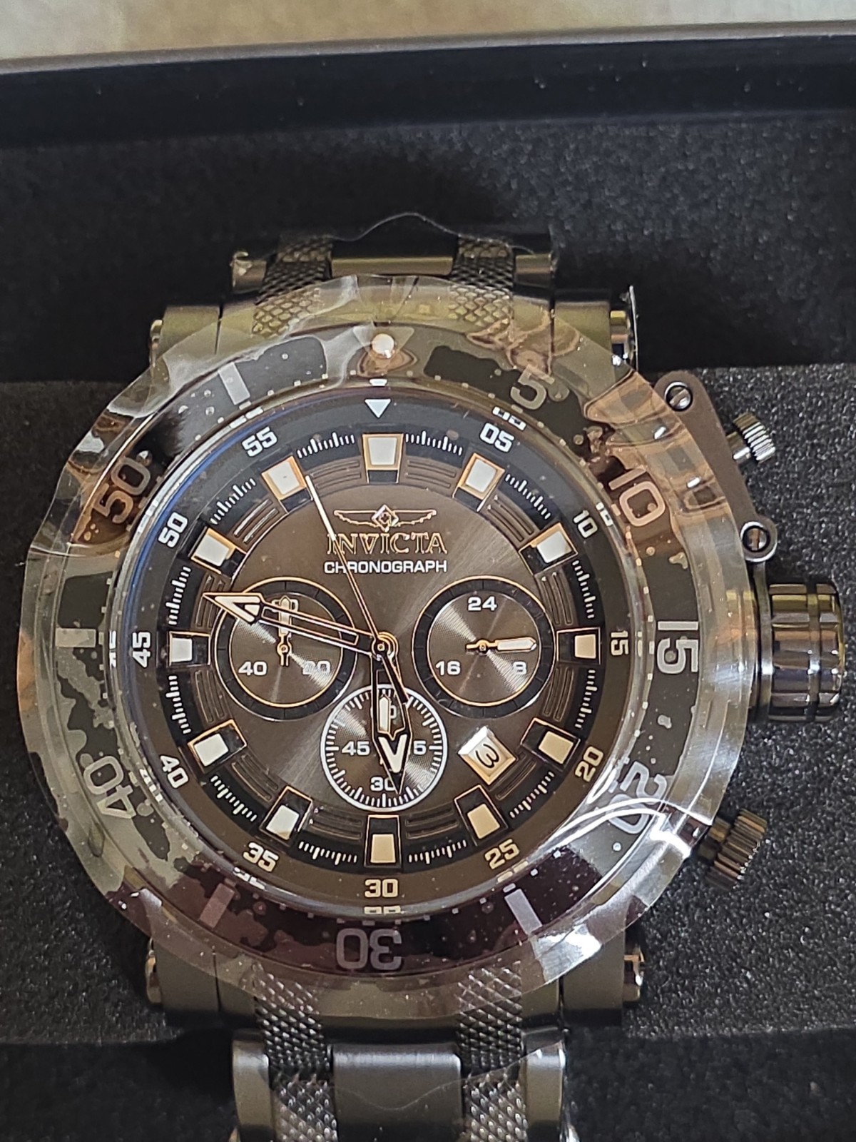 Invicta Coalition Forces Night Hawk 52mm Mens Watch Brand New 32727