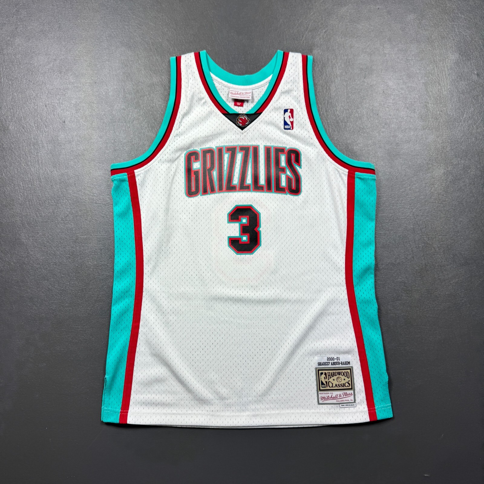 100% Authentic Shareef Abdur Rahim Mitchell Ness 00 01 Grizzlies Jersey L 44 100% Authentic Shareef Abdur Rahim Mitchell Ness 00 01 Grizzlies Jersey L 44