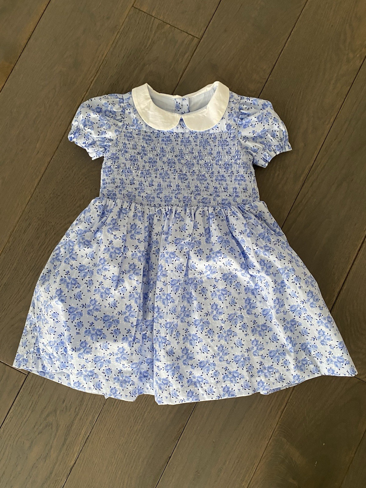 Janie and Jack “Charlotte” floral smocked dress - size 12-18 months (toddler)