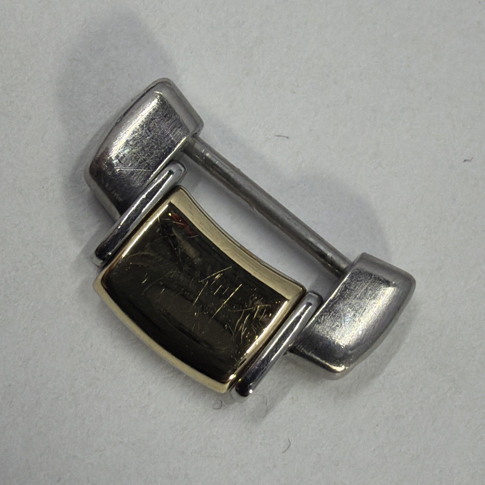 Genuine EBEL MENS 1911 BRACELET 2 Tone 16.7MM Sizing LINK 18K GOLD CAPPED / SS