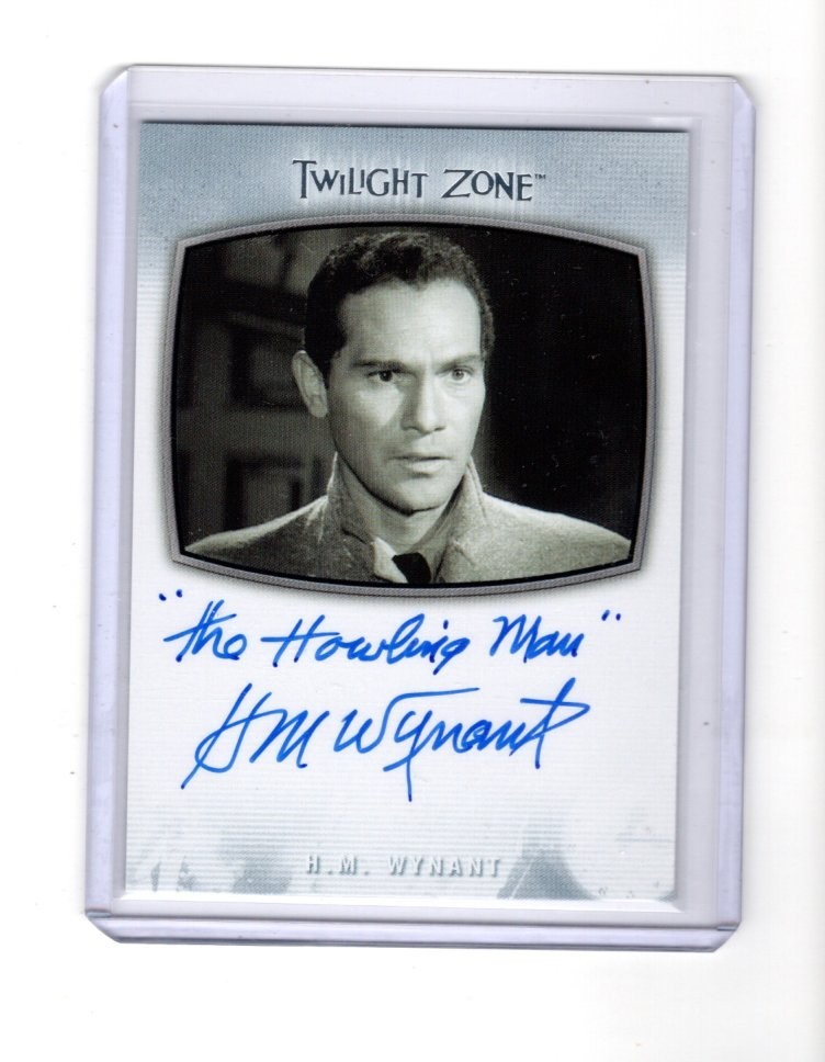 TWILIGHT ZONE ARCHIVES H.M. WYNANT #AI-17 AUTOGRAPH \