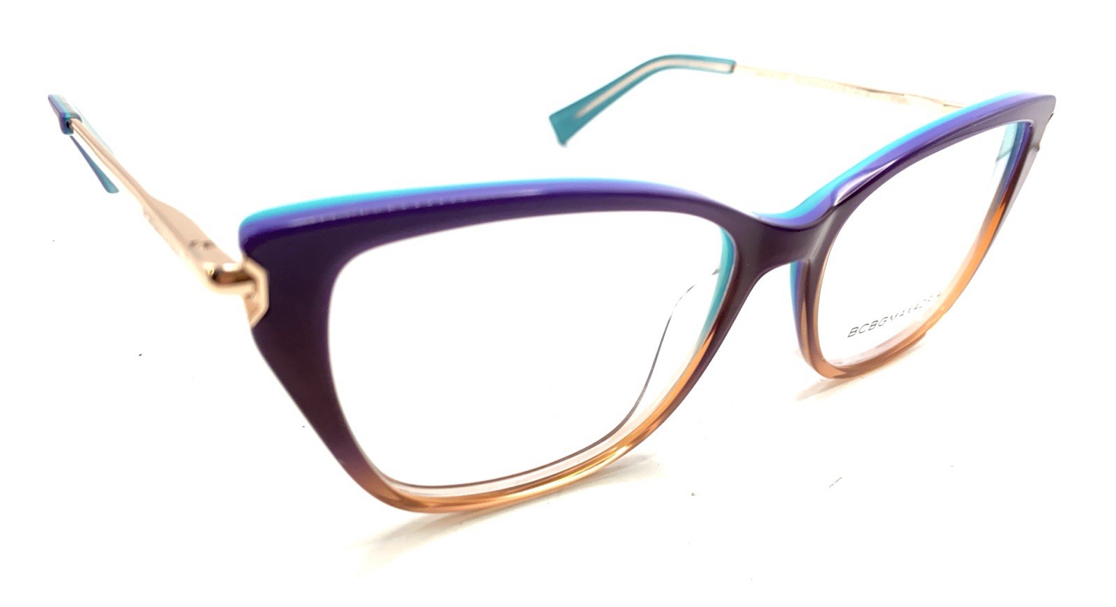 BCBGMAXAZRIA NEW Aveline Purple Fade Cat Eye Eyeglasses Frames 54-17 135 Women