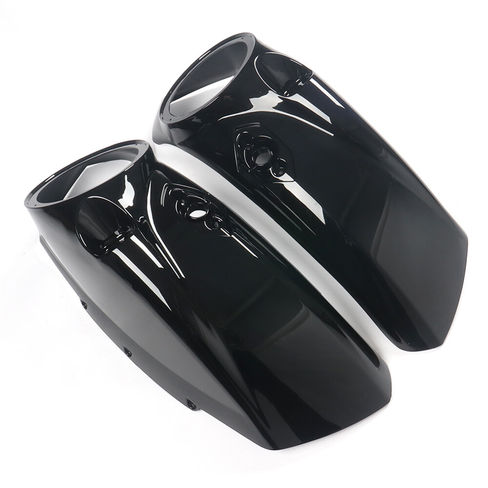 Vivid Black 8\'\' Saddlebag Speaker Lid w/ Grill for 2011-15 Victory Cross Country