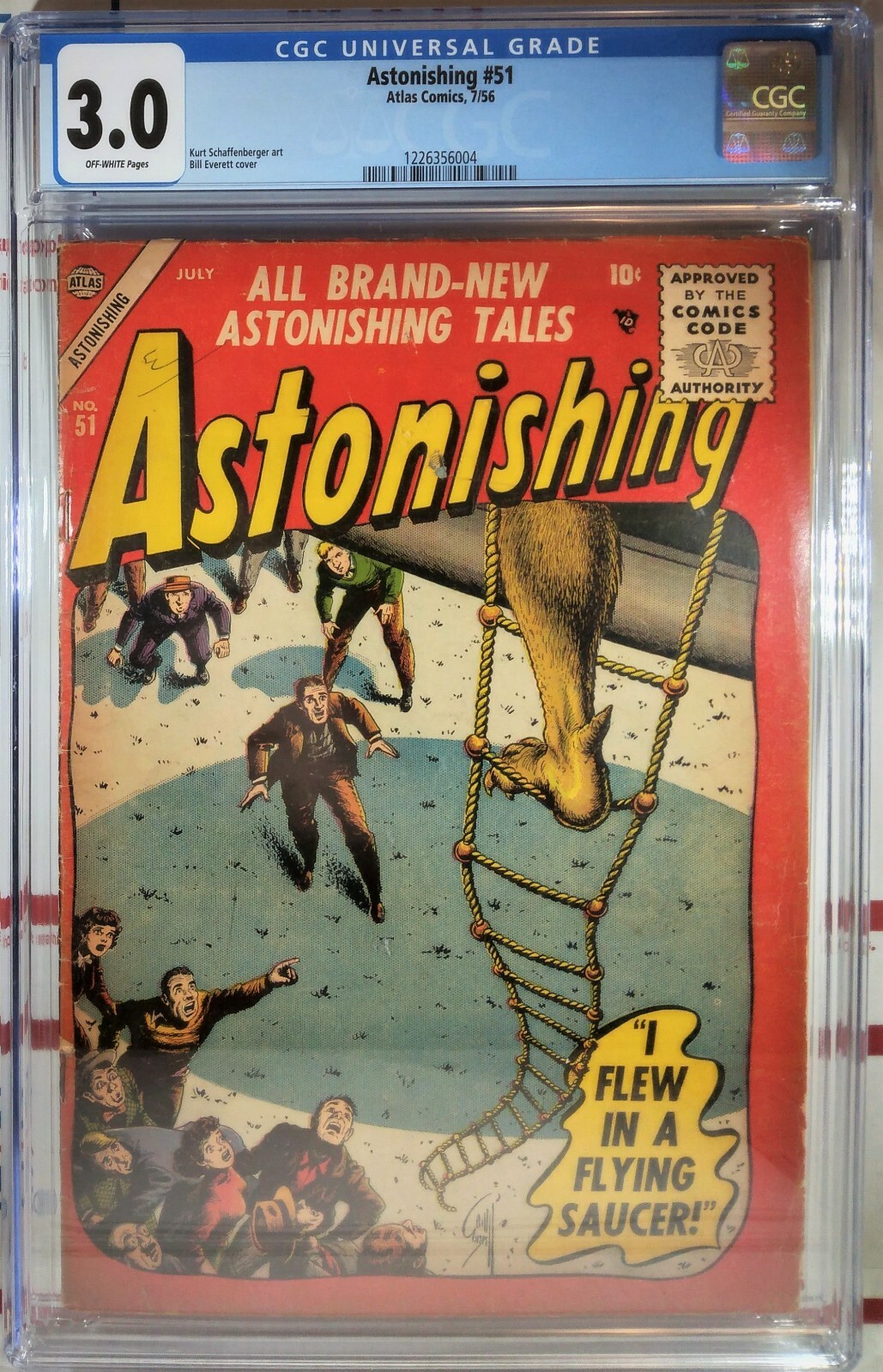 💥 CGC 3.0 ASTONISHING #51 🔑 1st X-MEN PROTOTYPE ATLAS 1956 AVENGERS DOOMSDAY