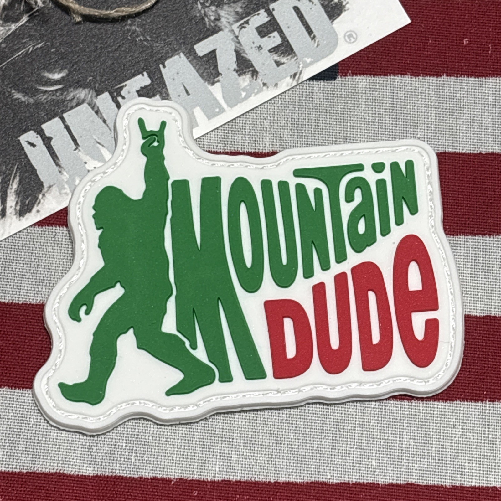 PvC 3D Mountain Dude Morale Tactical Hook And Loop Patch 2.5x3”