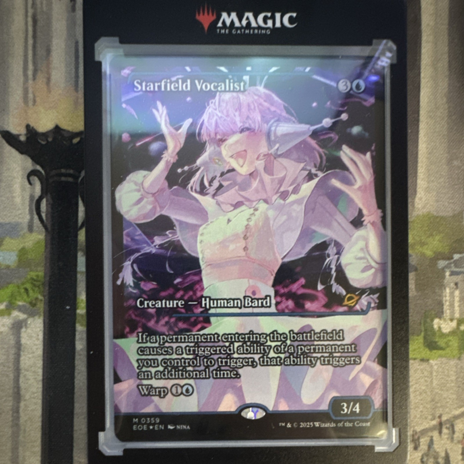 Magic: The Gathering Starfield Vocalist Edge of Eternities Blue Creature 0359 2… Magic: The Gathering Starfield Vocalist Edge of Eternities Blue Creature 0359 2…