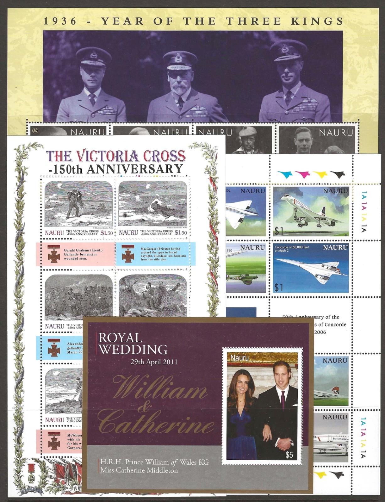 NAURU 2007/2011 Minisheet Assortment MNH 