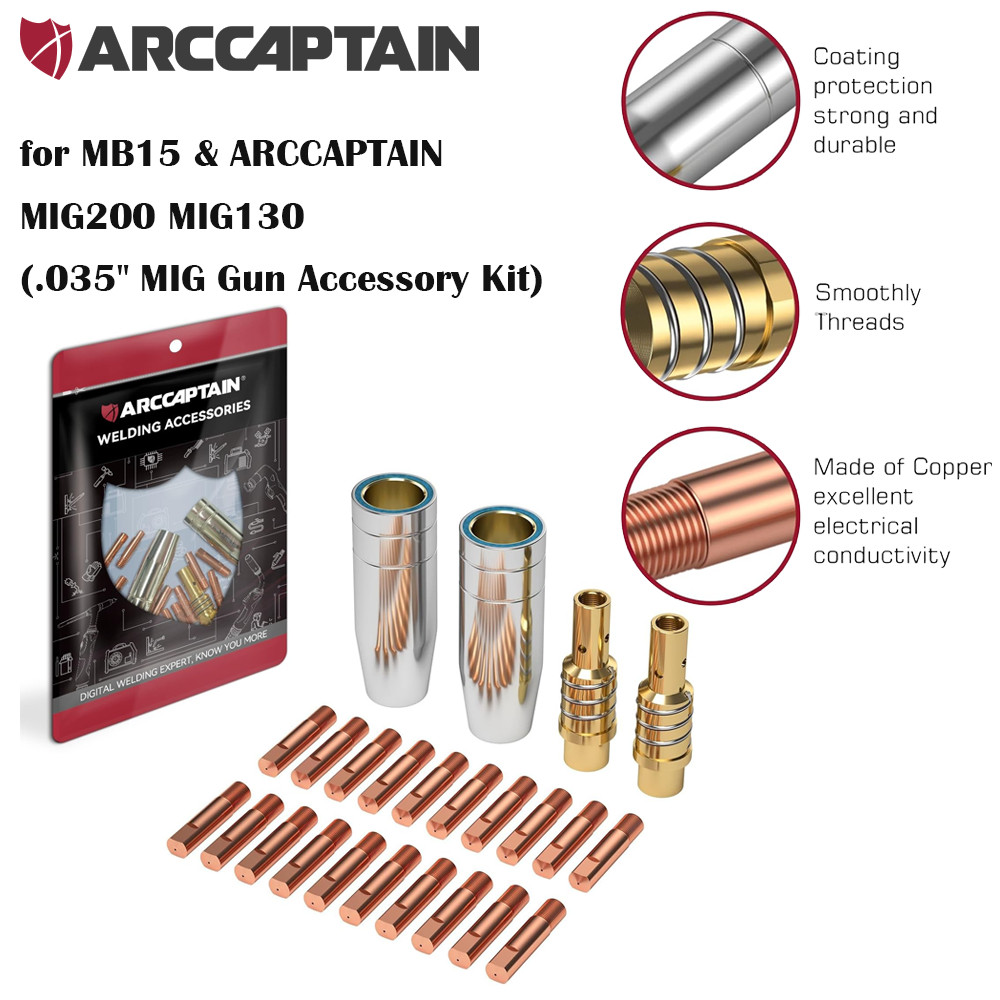 ARCCAPTAIN for MB15 15AK MIG Welding Gun Kit .035\