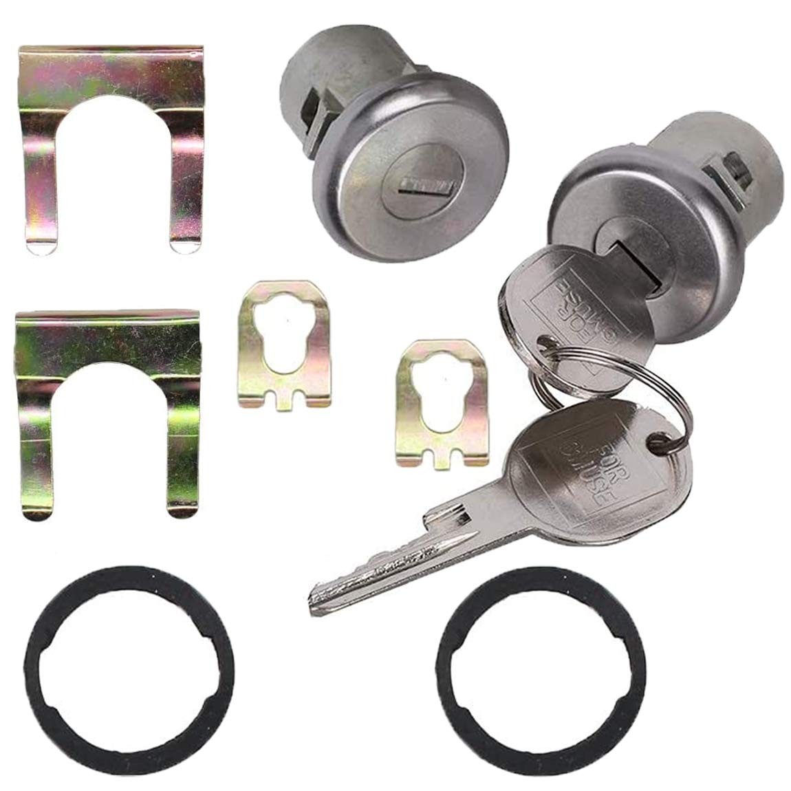 2PCS Door Lock Cylinder Set Front Left/RightCompatible with Chevrolet Truck C