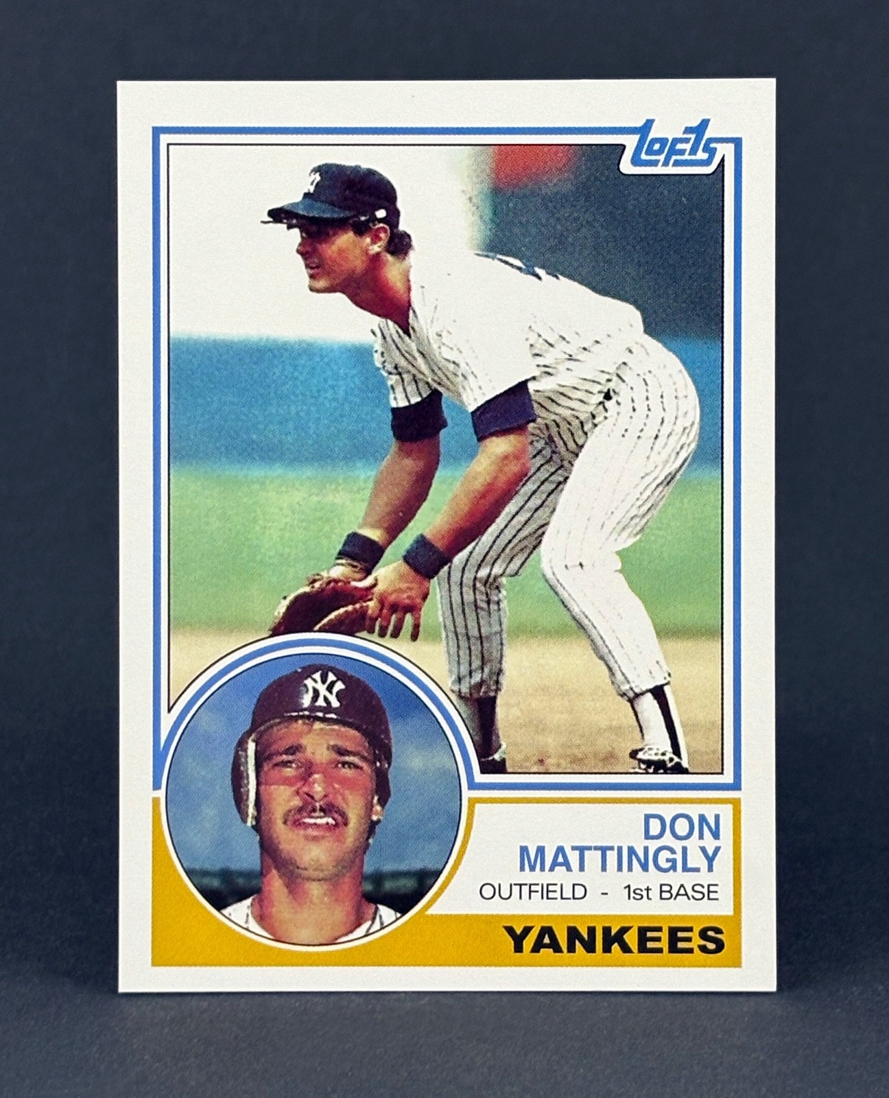 NEW Don Mattingly 1984 / 1983 Rookie Dream Card baseball artwork Card Stock