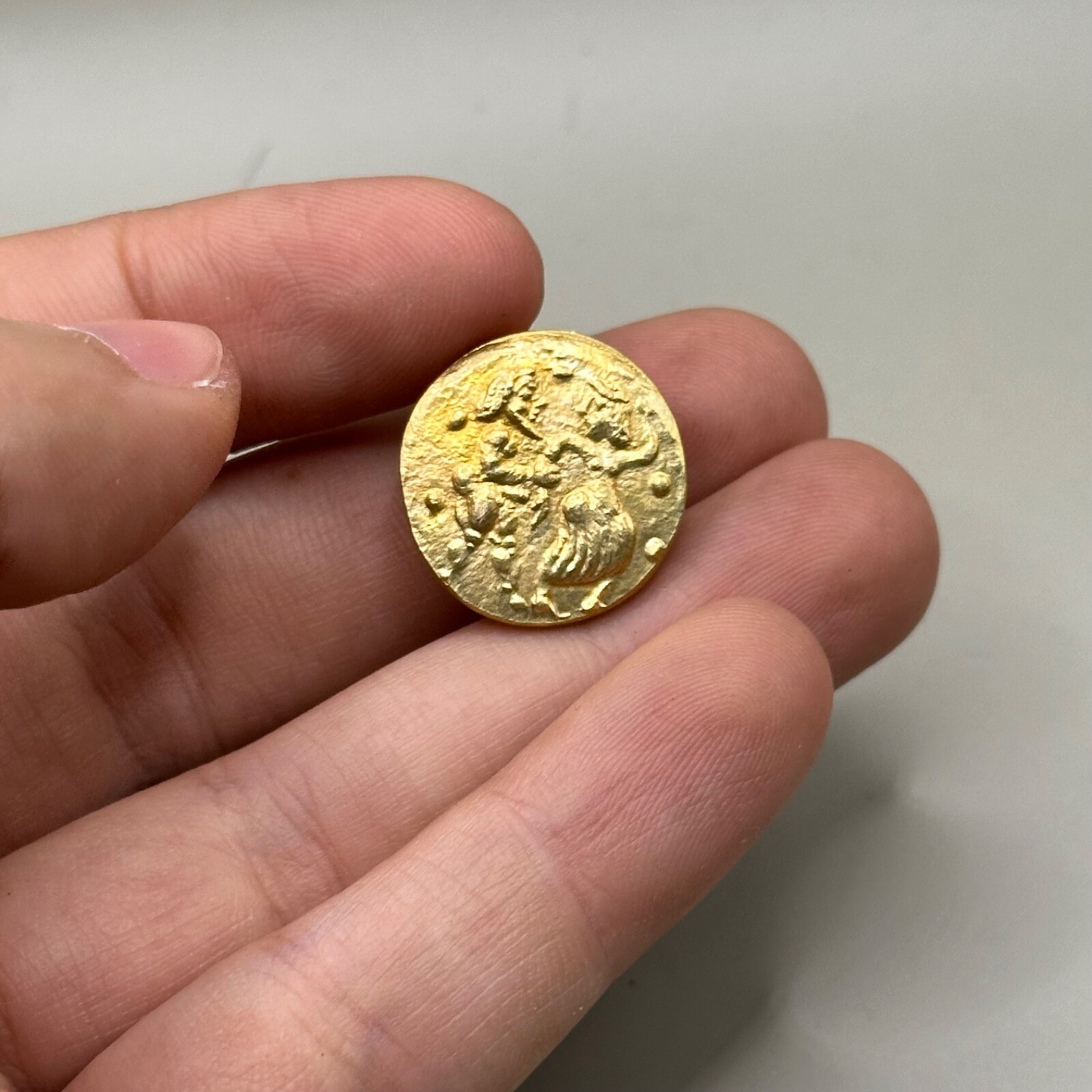 RARE ANCIENT CELTIC COIN IN GOOD CONDITION