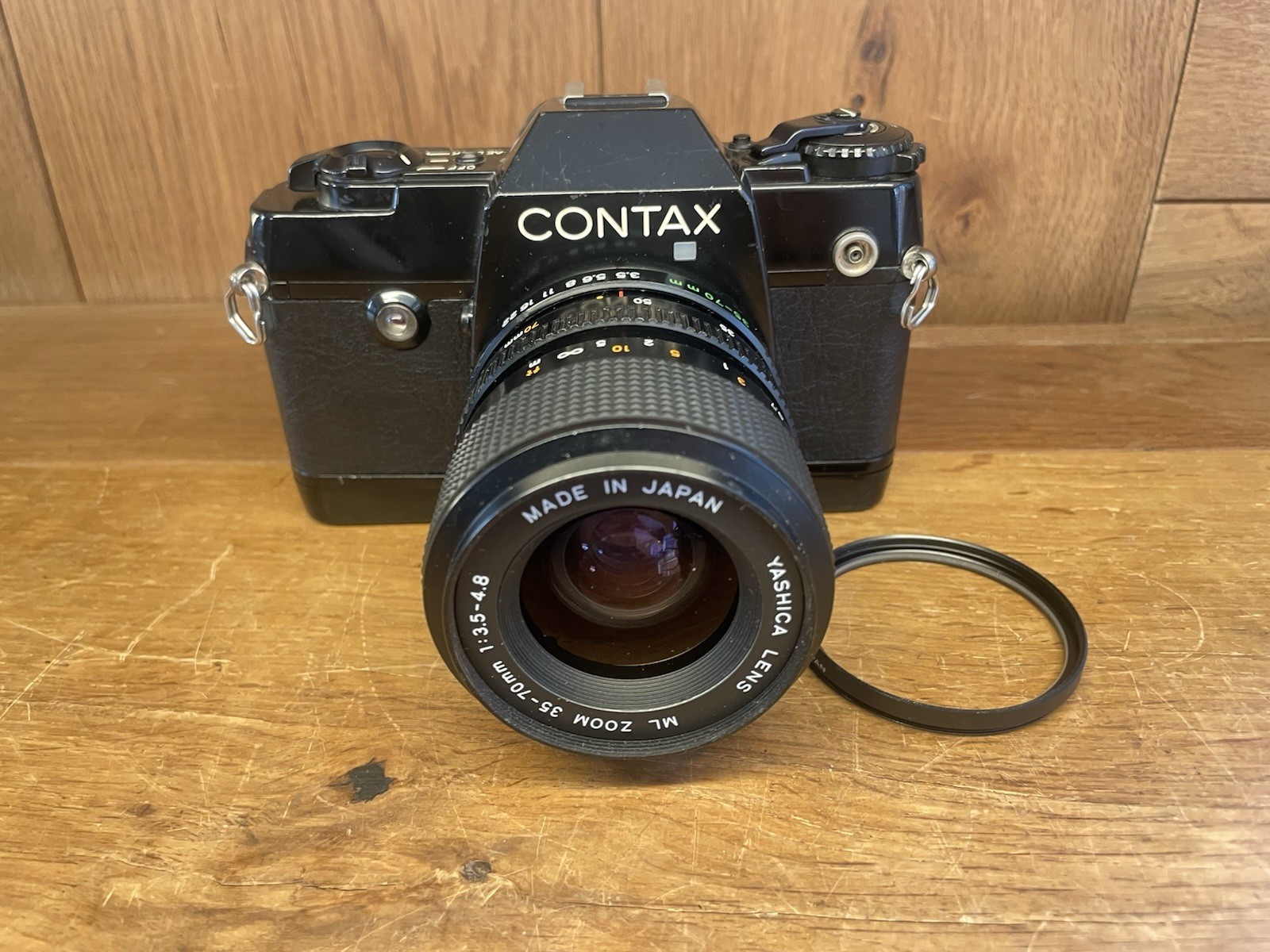 *Near Mint* Contax 137 MA 137MA Quartz Film Camera Yashica ML Zoom 35-70mm Lens