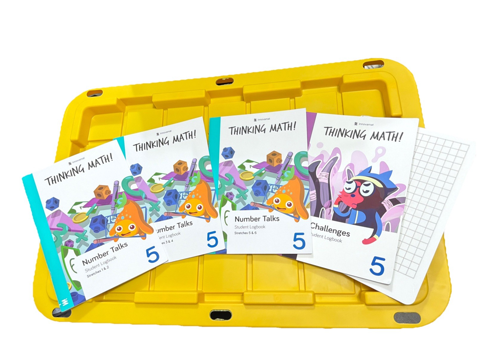 Innovamat Thinking Math Number Talks Student Logbook Stretches 1-6 , Grade 5