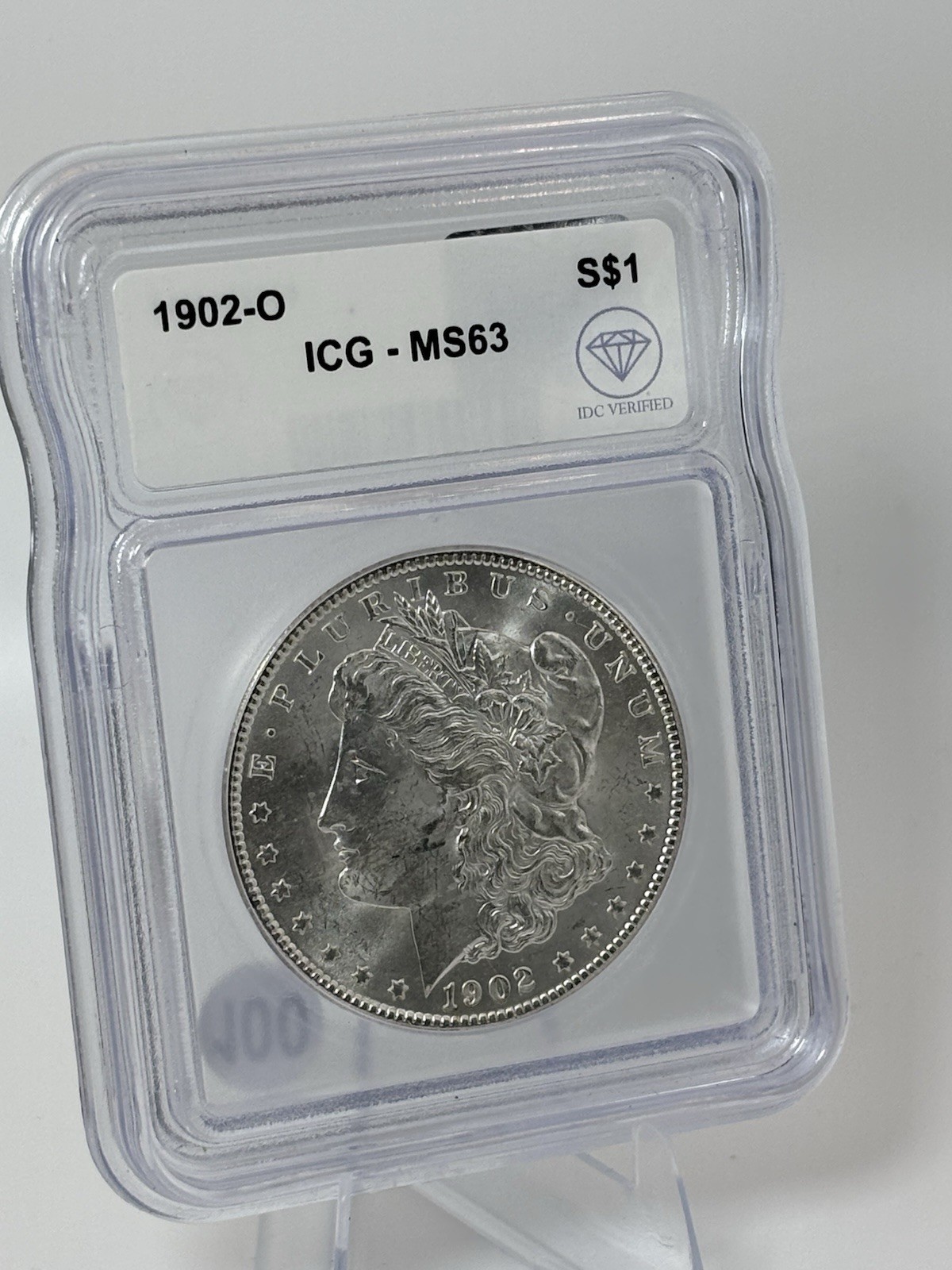 Morgan Silver Dollar 1902 New Orleans Mint ICG MS63 #100 Better Date