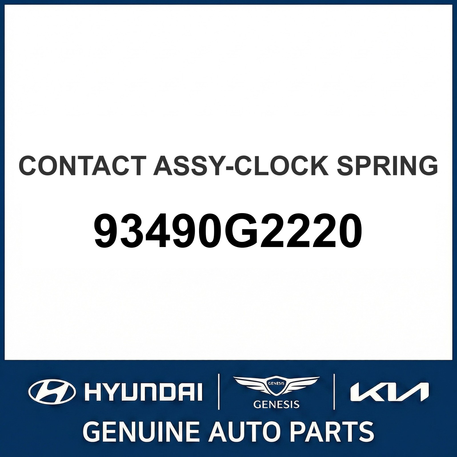 2017-2022 Hyundai Ioniq Clock Spring OEM New 93490G2220