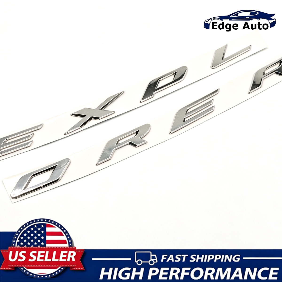 3D Front Hood Badge For 2011-2019 Explorer Letter Emblem Gloss Chrome Nameplate 3D Front Hood Badge For 2011-2019 Explorer Letter Emblem Gloss Chrome Nameplate