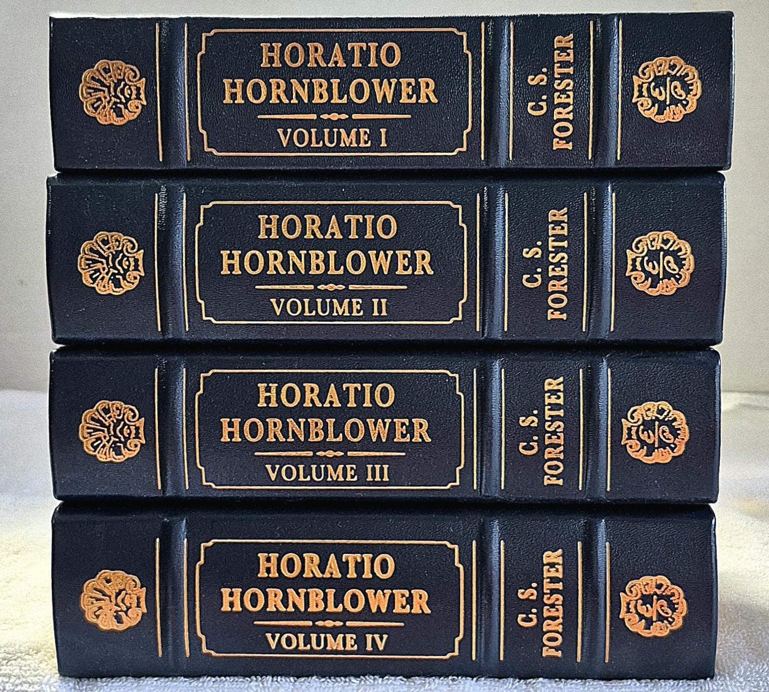 Horatio Hornblower • C. S. Forester (Easton Press • 4‑Vols • Leatherbound Set) Horatio Hornblower • C. S. Forester (Easton Press • 4‑Vols • Leatherbound Set)