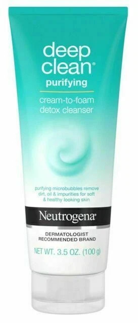 Neutrogena Deep Clean Purifying Cream to Foam Detox Cleanser 3.5 oz