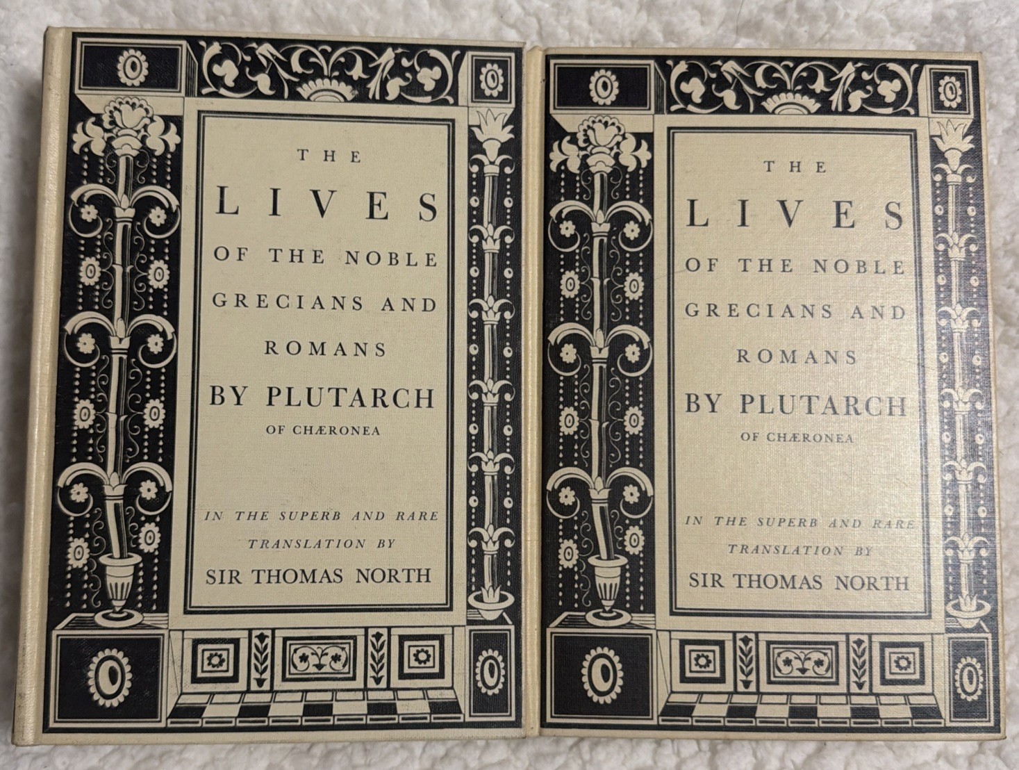 1941 Plutarch Lives Noble Grecians Romans 2 Vol Set Heritage Press Thomas North 1941 Plutarch Lives Noble Grecians Romans 2 Vol Set Heritage Press Thomas North