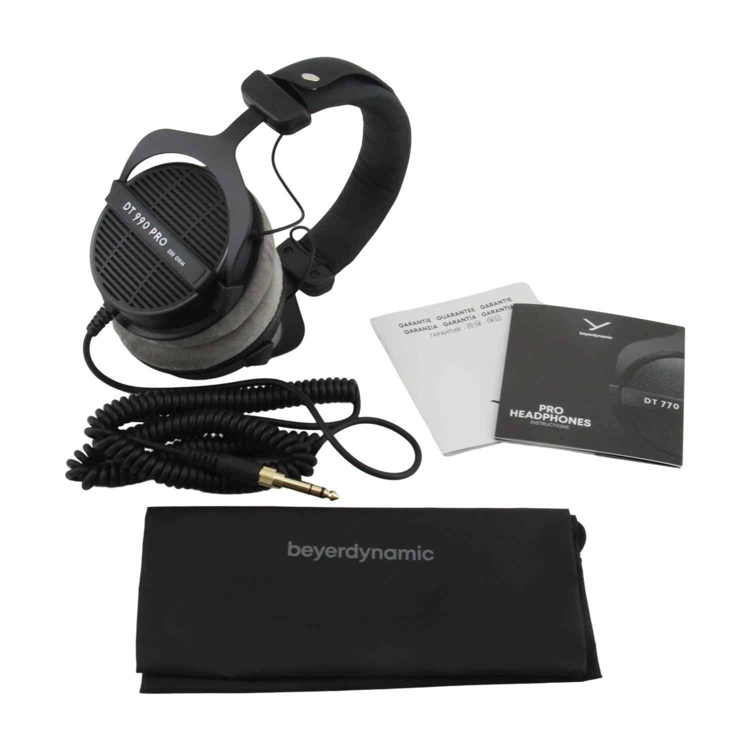 Grey earmuffs Beyerdynamic DT 990 Pro 250 Ohm Open Back Studio Headphones NEW