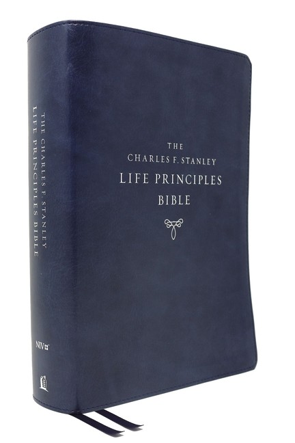 Niv, Charles F. Stanley Life Principles Bible, 2nd Edition, Le Imitation Leather