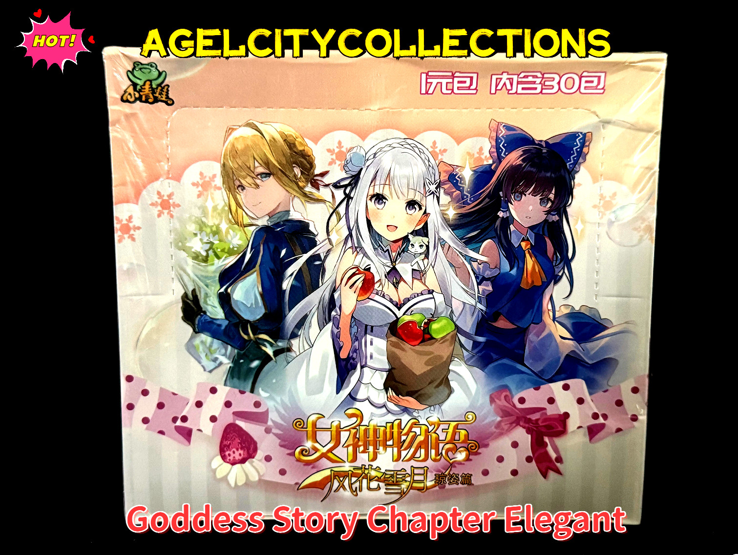Goddess Story Anime CCG TCG Waifu Card Game 30 Pack Booster Box Chapter Elegant