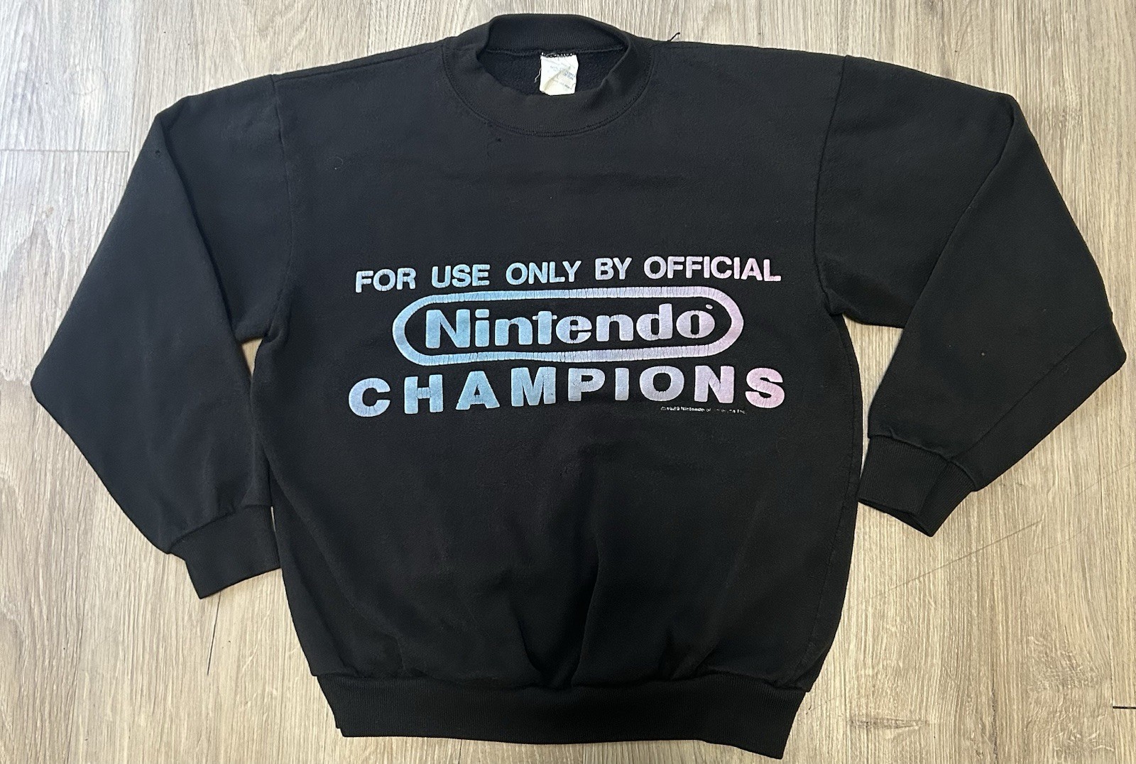 VINTAGE 1989 “Nintendo Official champions”Sweatshirt YOUTH Size Large RARE