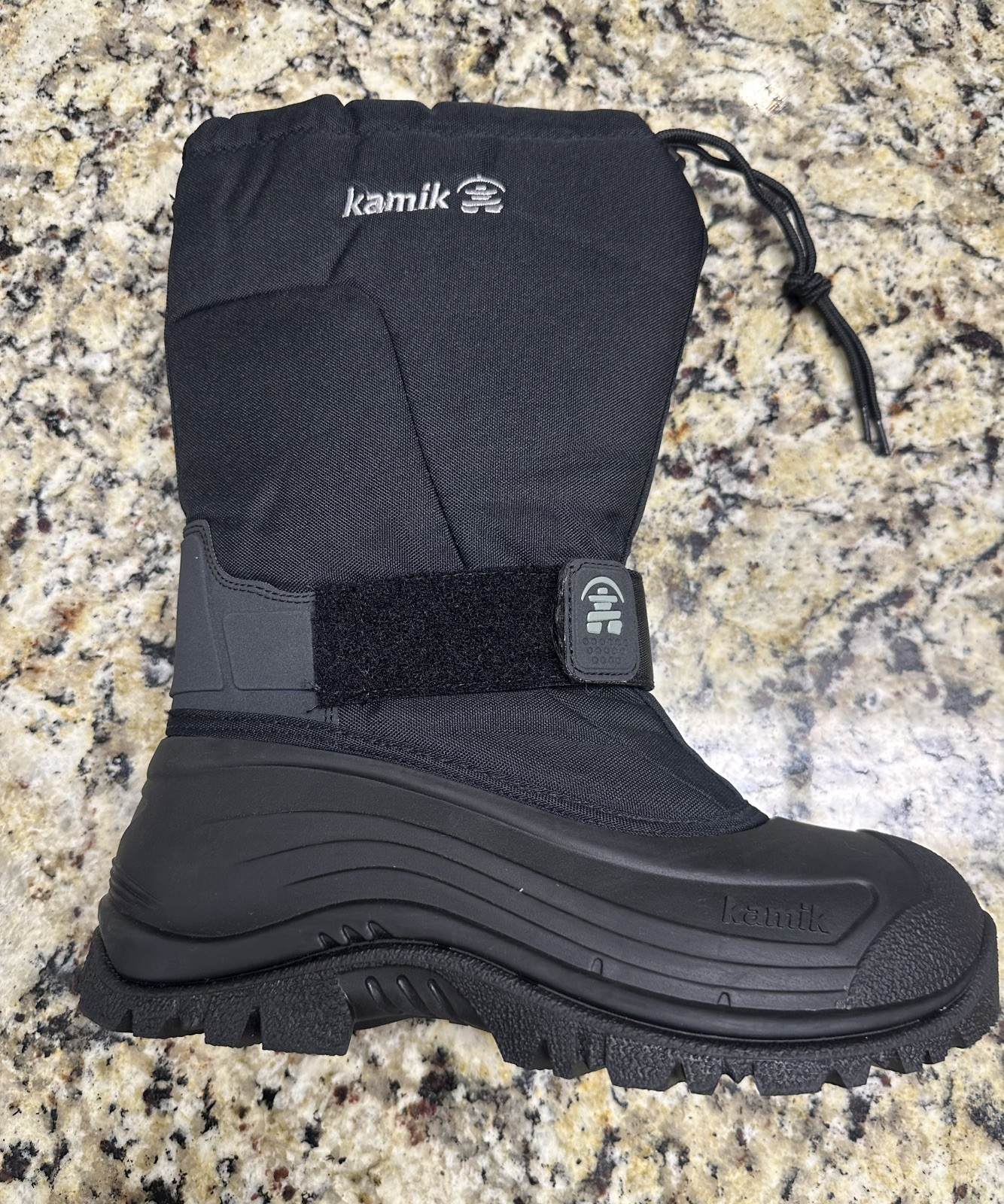 Kamik Greenbay 4 Men\'s Size 7  Black Waterproof Winter Snow Boots -40 Rated