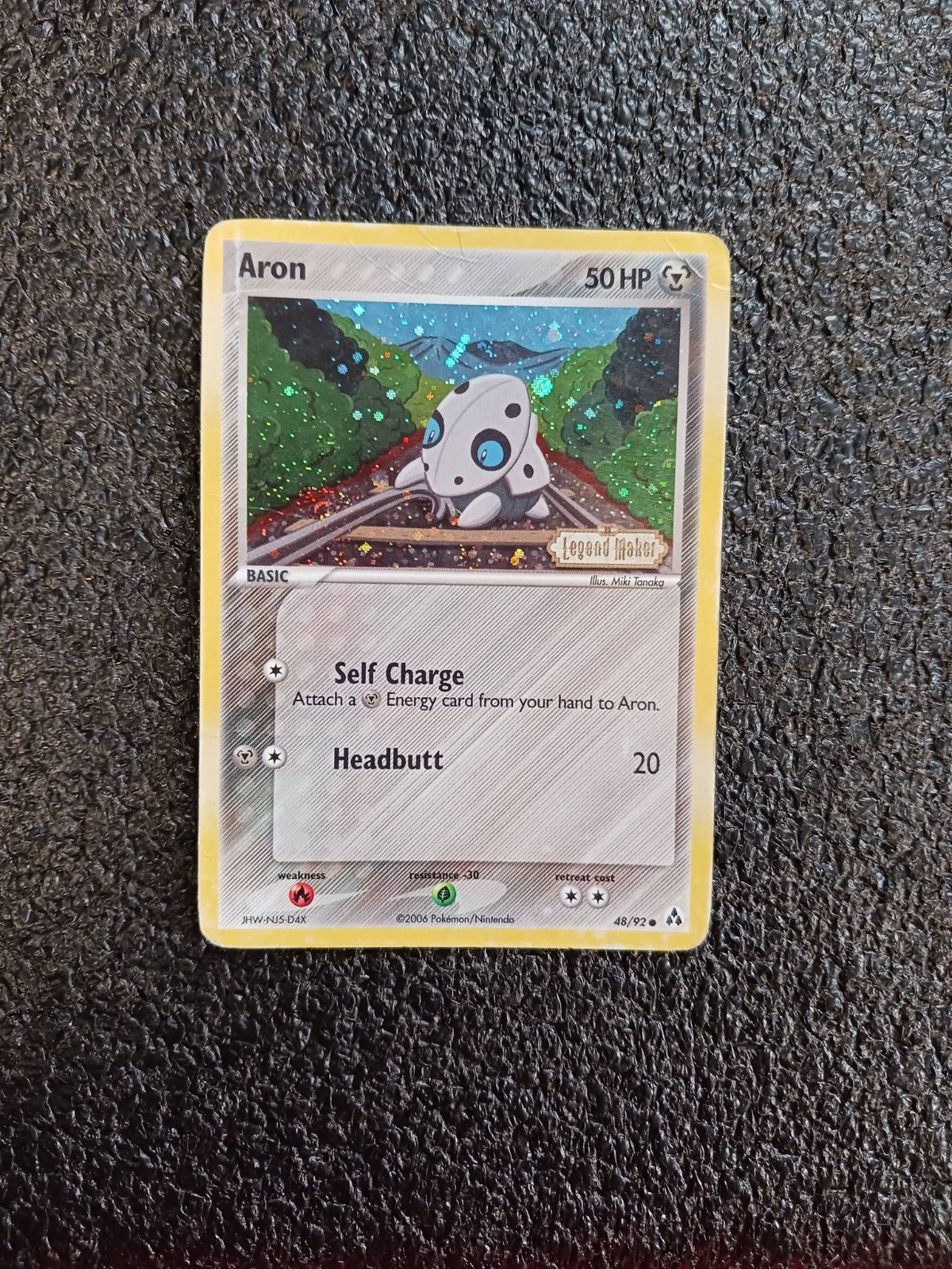 Pokemon Aron - EX Legend Maker Holo 48/92
