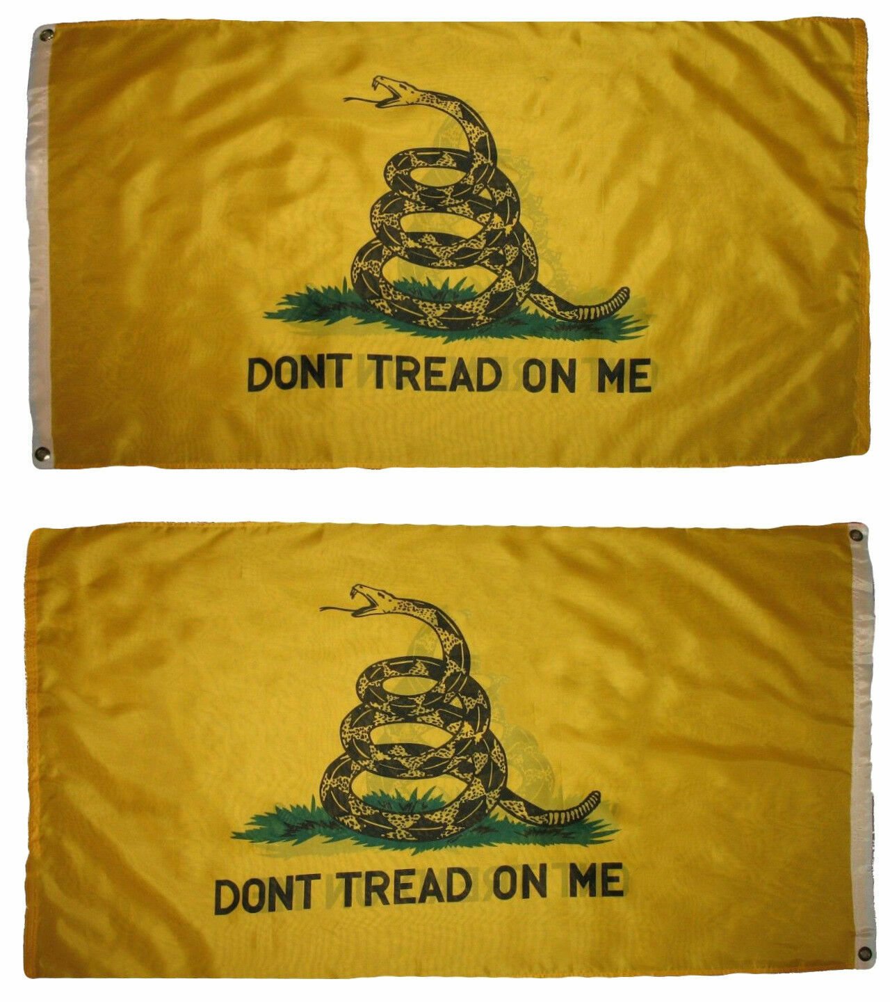 3x5 Gadsden 3ply Double Sided Flag Grommets House Banner (Made in USA) 3 Layers 3x5 Gadsden 3ply Double Sided Flag Grommets House Banner (Made in USA) 3 Layers