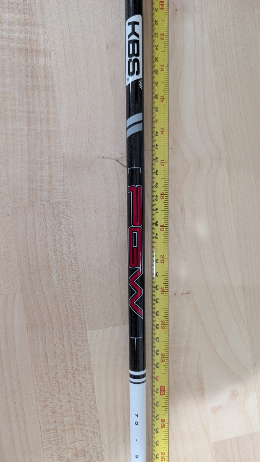 KBS PGW 70S Graphite Fairway Wood Shaft for 3or4 wood 42.5 Inches PXG Adapter.