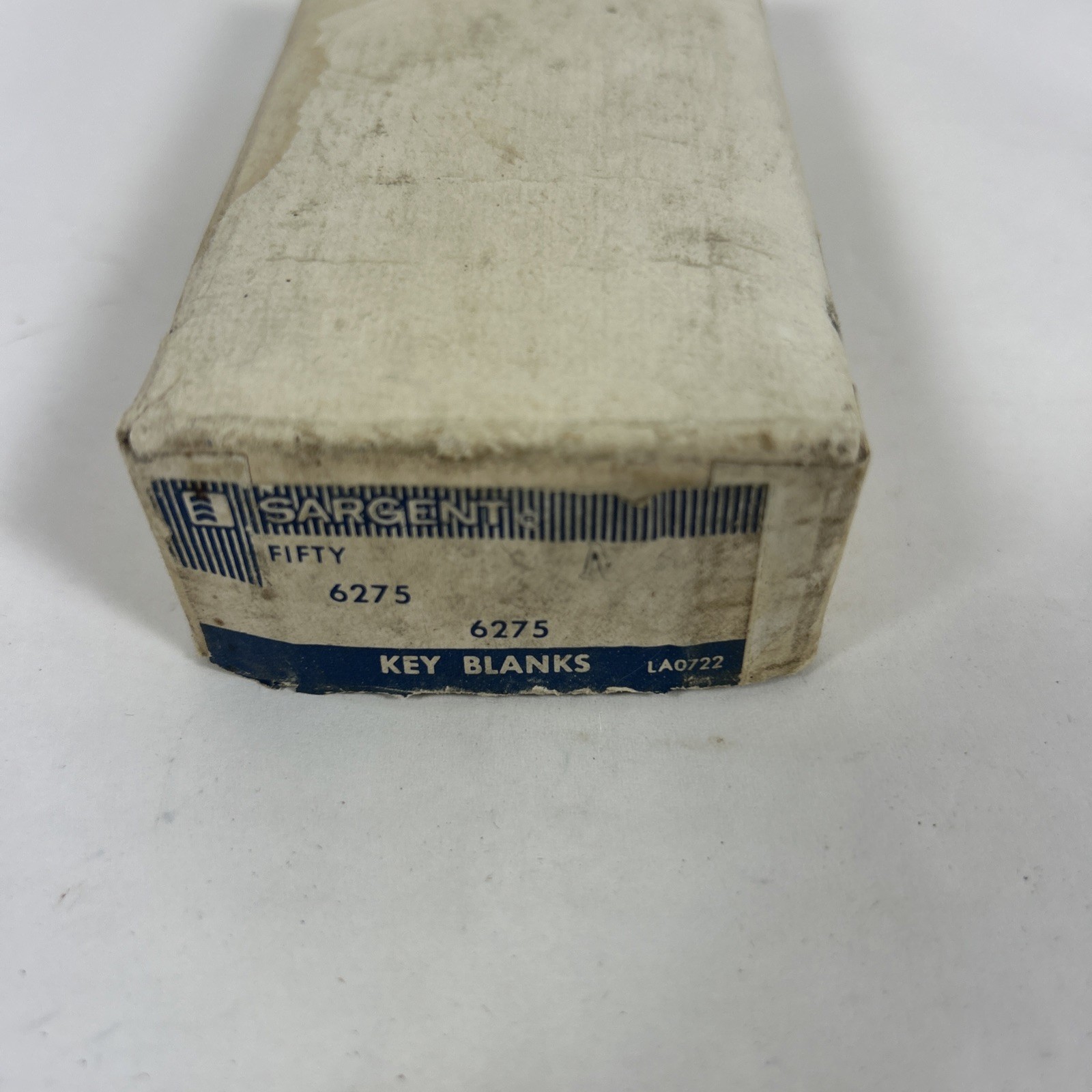 Boxeof 50 Vintage Sargent Assa Abloy Blank Keys 6275. LA0722 New in Box NOS