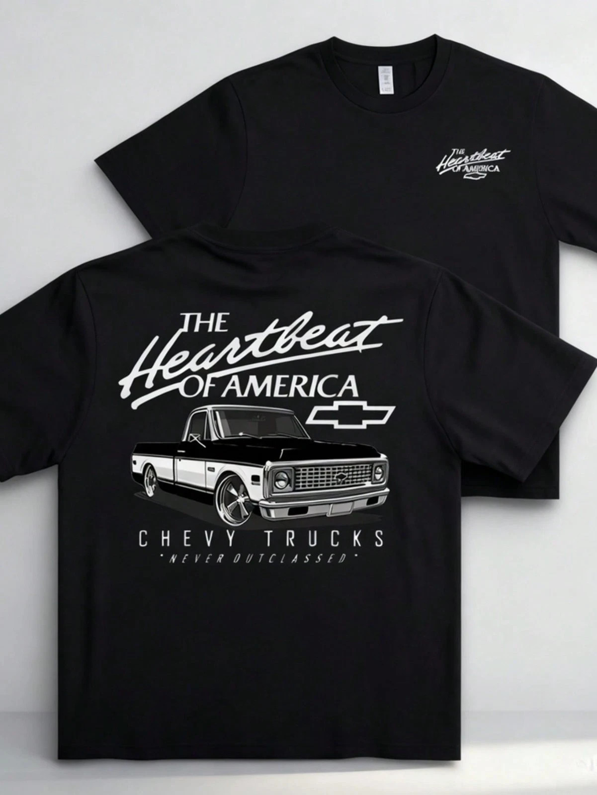 Men's Graphic T-Shirt Double-Sided Print Casual Tee S-5XL
