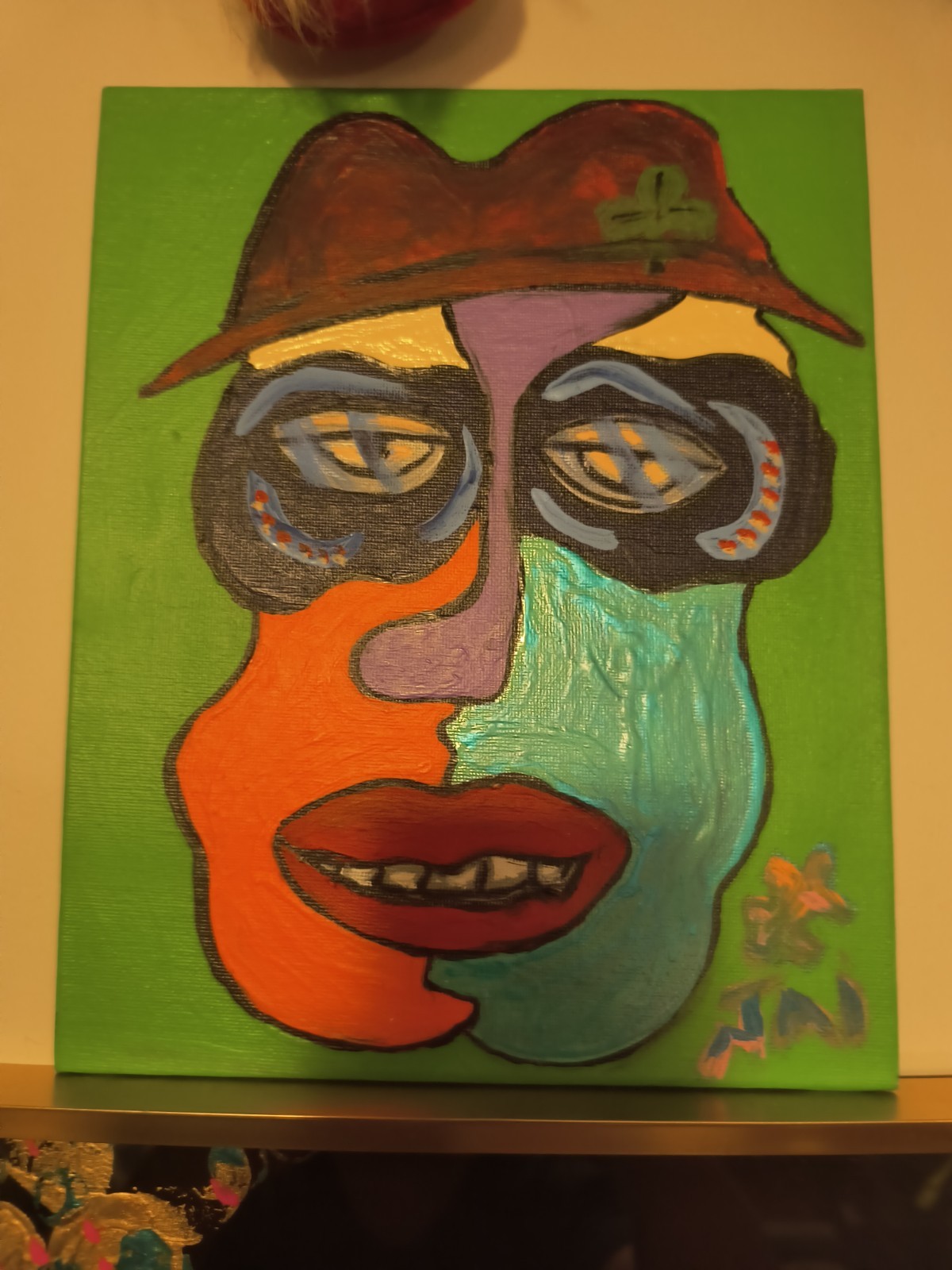 Beautiful Abstract Colorful Acrylic Painting