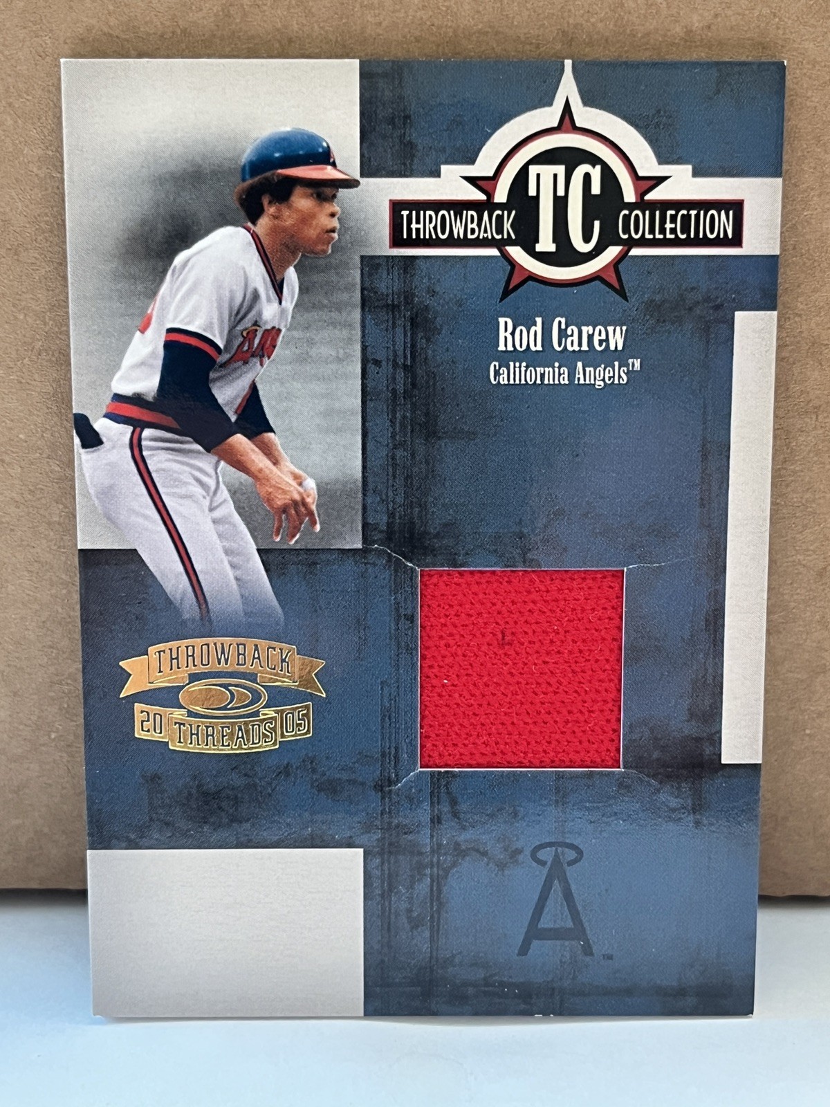 2005 Donruss Throwback Threads HOF Rod Carew Game Worn Jersey  #TC29 - 111/250