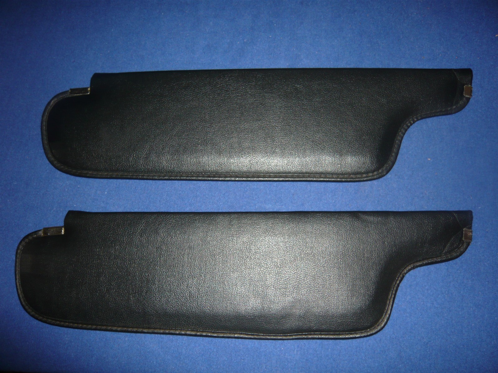 1970-1971 OEM  Challenger Barracuda Cuda E-Body Black Sun Visors USED Originals