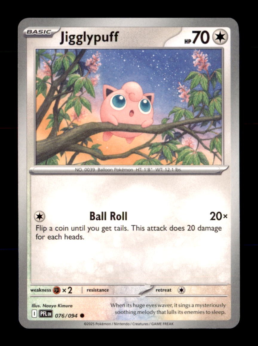 Jigglypuff 076/094 Common Phantasmal Flames Pokemon Near Mint Jigglypuff 076/094 Common Phantasmal Flames Pokemon Near Mint