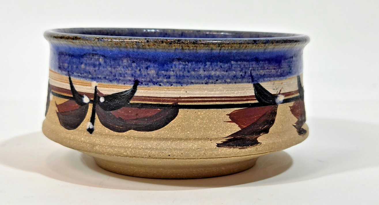 MAS Signed Studio Pottery Stoneware Bowl 3\ MAS Signed Studio Pottery Stoneware Bowl 3\